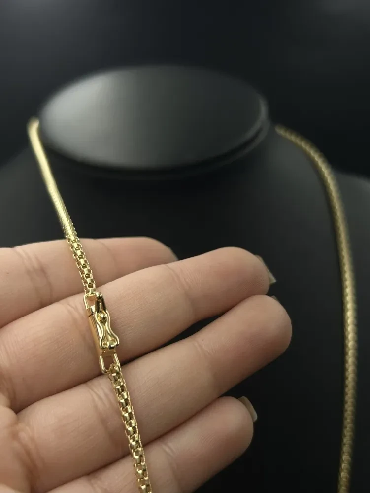 Corrente Palmeira - 3MM banhado a ouro 18k - 1