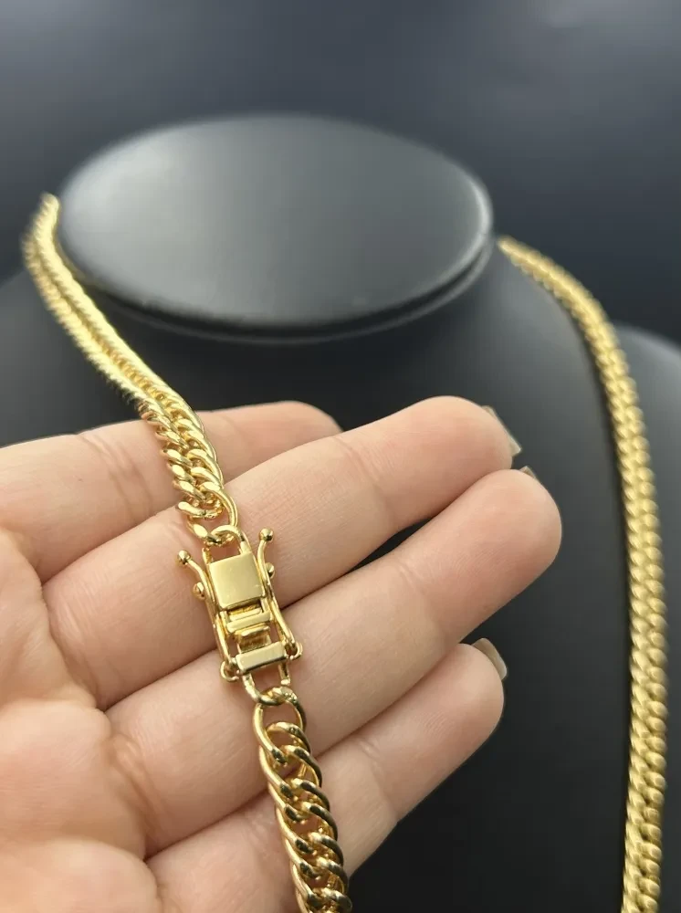 Corrente Grumet - 5MM Banhado a ouro 18k - 1