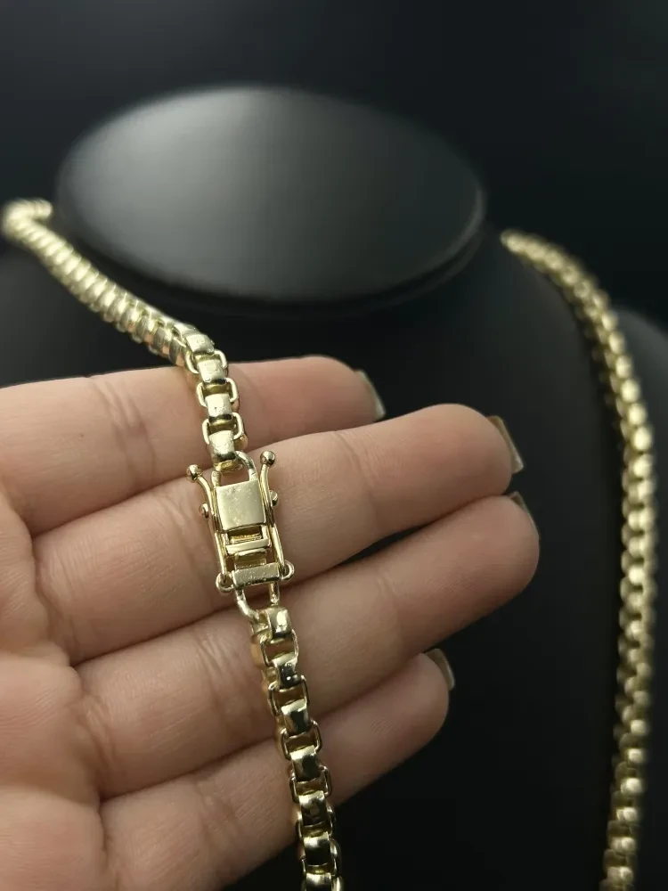 Corrente Veneziana Milano - 5MM Banhado a ouro 18k - 1