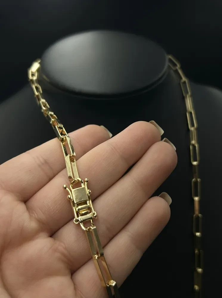 Corrente Cartier - 5MM Banhado a ouro 18k - 1