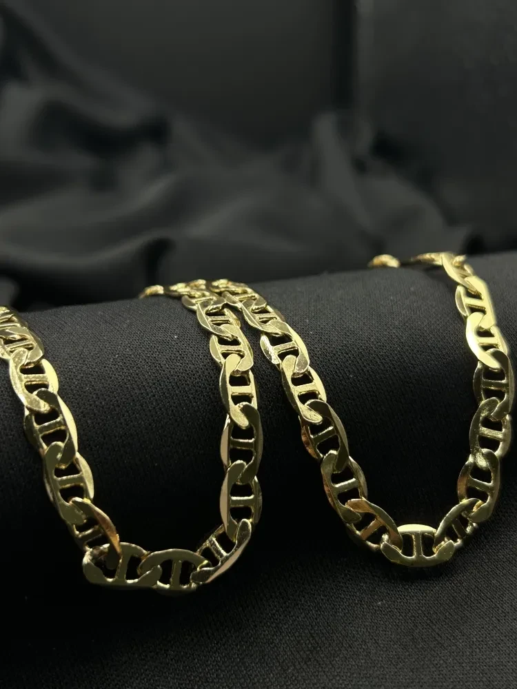Corrente Piastrine - 6MM Banhado a ouro 18k - 2