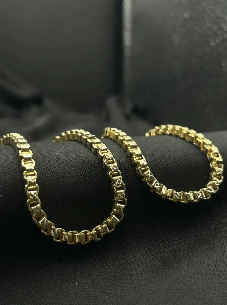 Corrente Veneziana - 6MM Banhado a ouro 18k - 2
