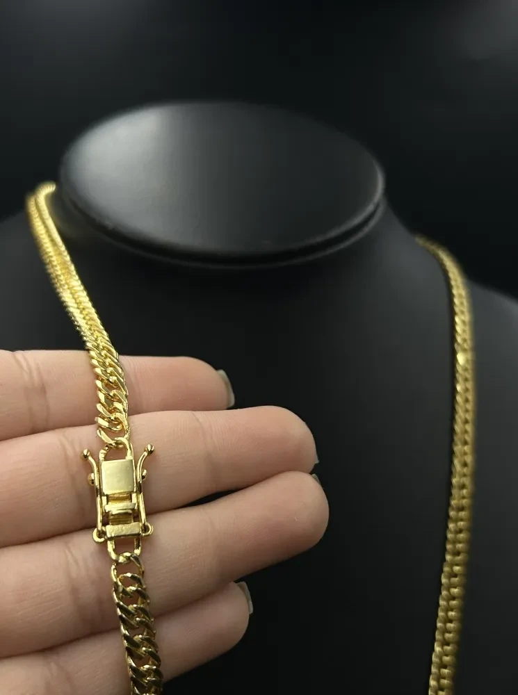 Corrente Grumet - 6MM Banhado a ouro 18k - 1