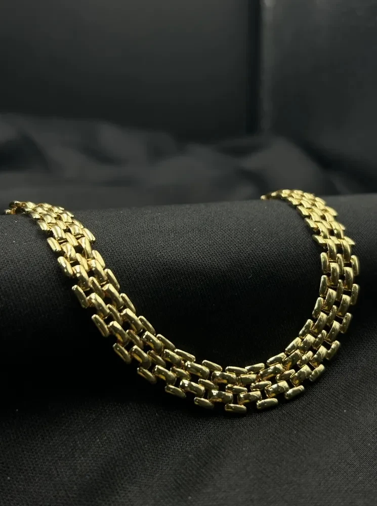 Corrente Elo Americano - 10MM Banhado a ouro 18k - 2