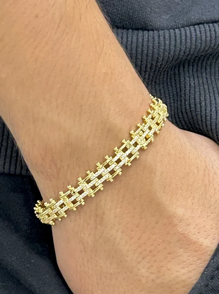 Pulseira Cravejada Banhado a ouro 18k - 2