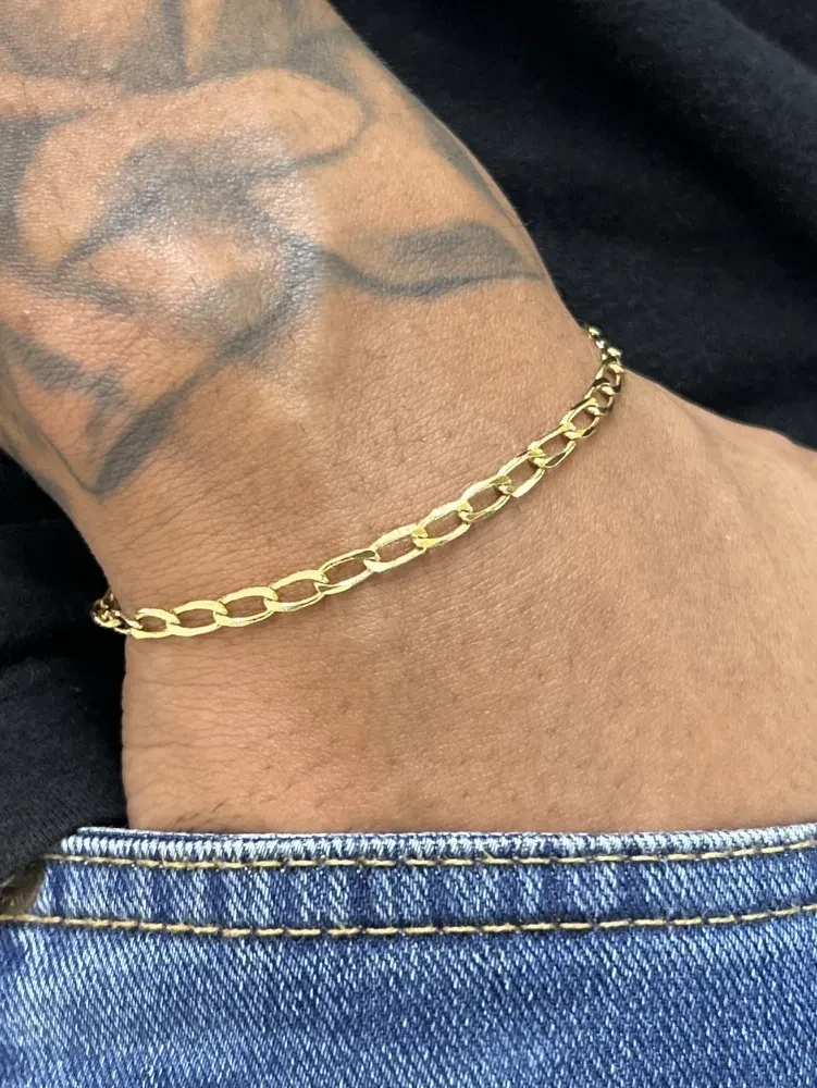 Pulseira Italiana - 3MM Banhado a ouro 18k - 2