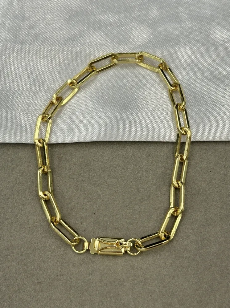 Pulseira Cartier Alongada - 6MM Banhado a ouro 18k - 1