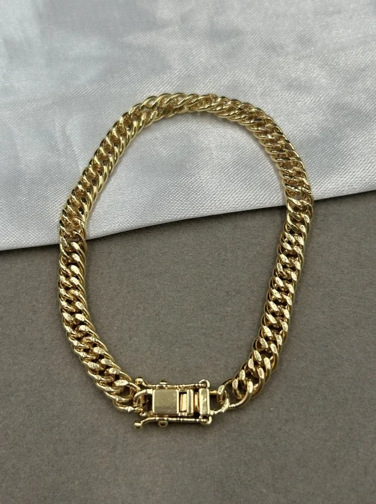Pulseira Grumet - 5MM Banhado a ouro 18k - 1
