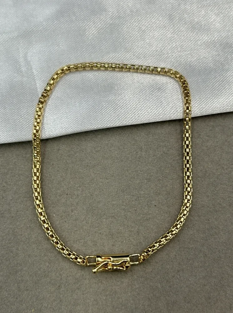 Pulseira Palmeira - 3MM Banhado a ouro 18k - 1