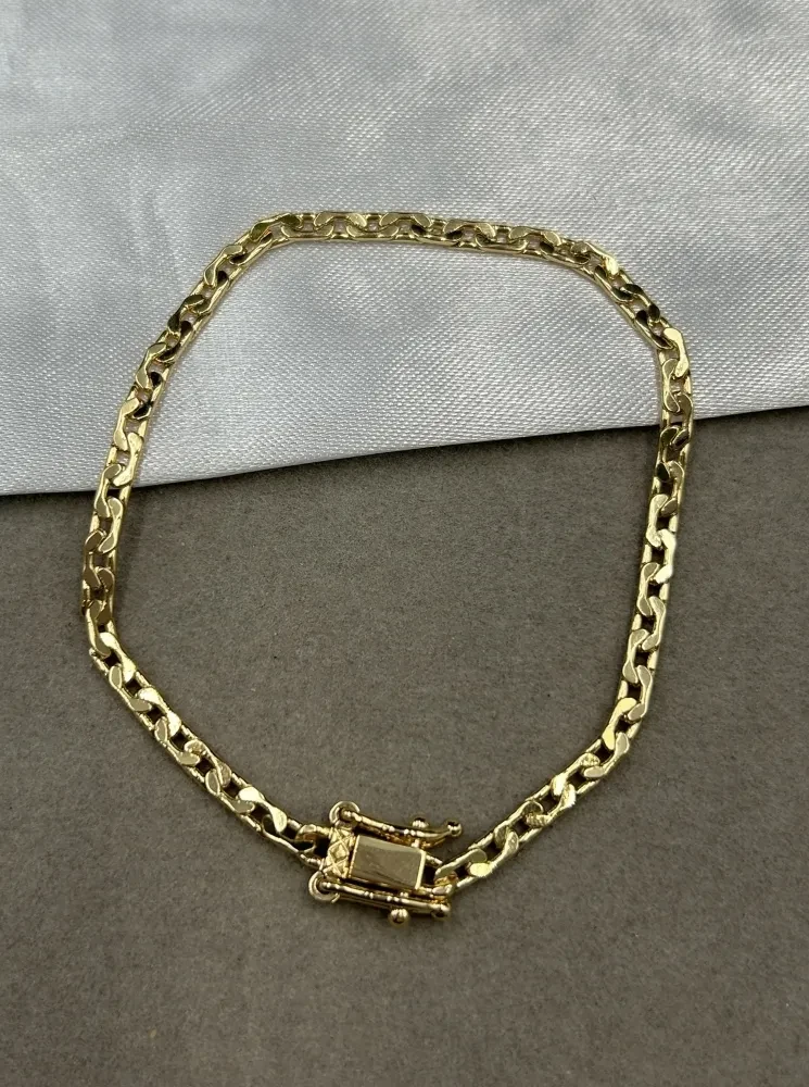Pulseira Piastrine - 3MM Banhado a ouro 18k - 1