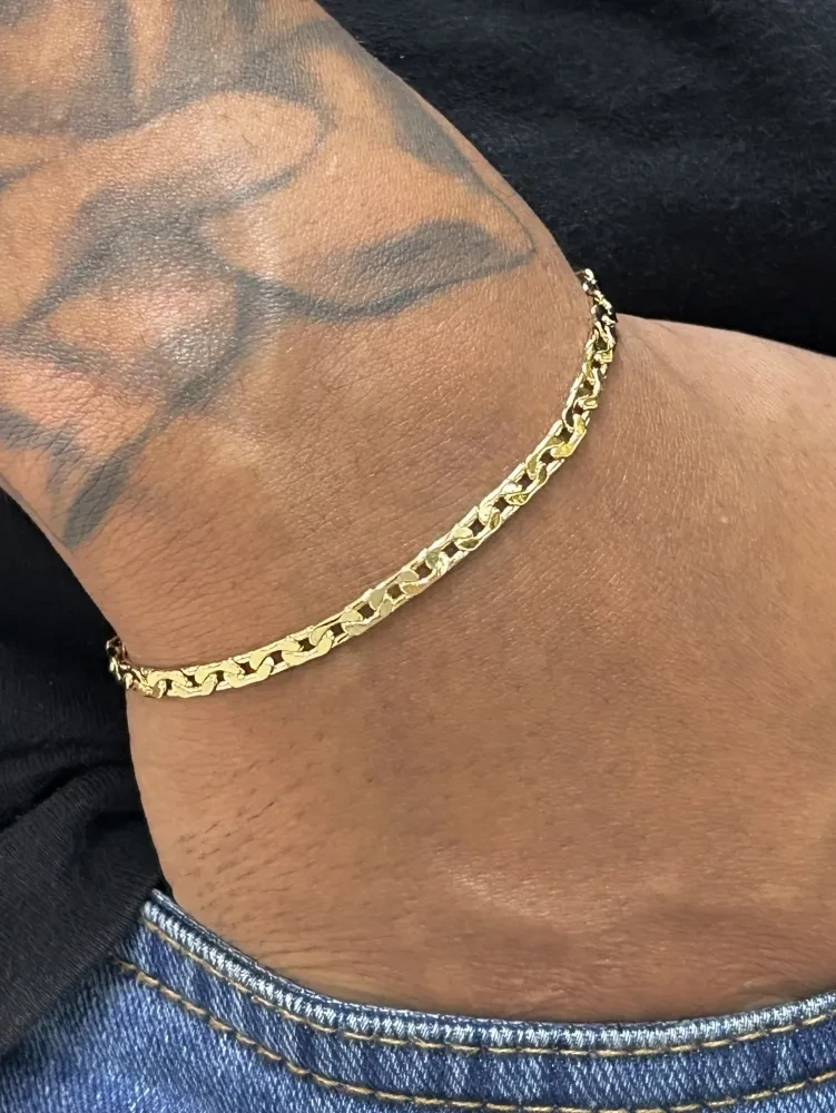 Pulseira Piastrine - 3MM Banhado a ouro 18k - 2