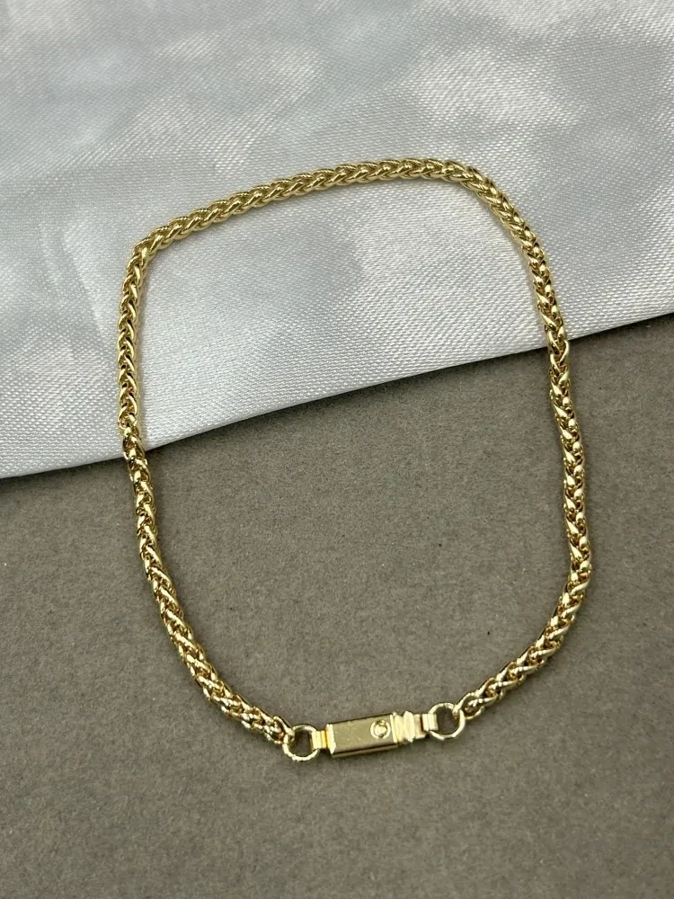 Pulseira Peruana - 3MM Banhado a ouro 18k - 1