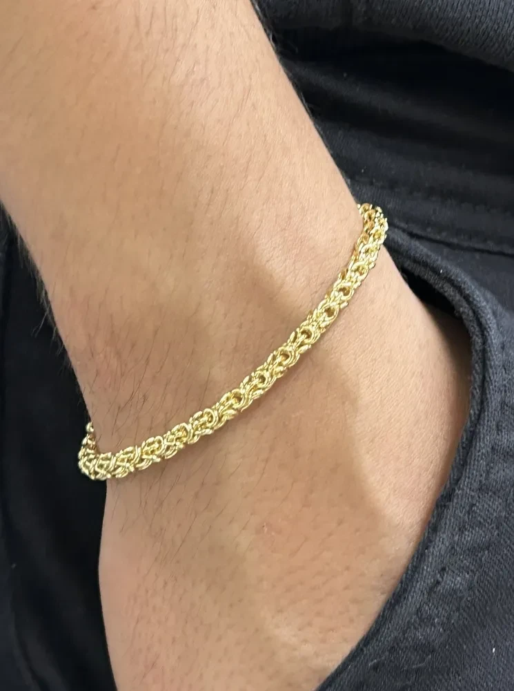 Pulseira Indiana - 3MM Banhado a ouro 18k - 2