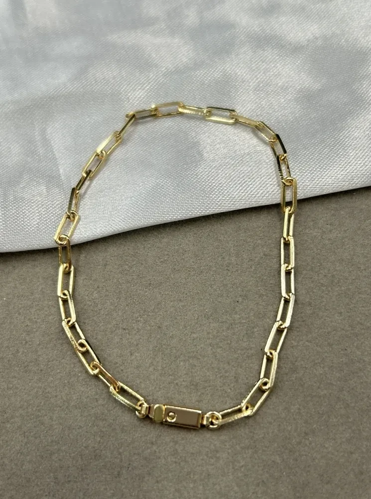 Pulseira Cartier Long - 4MM Banhado a ouro 18k - 1