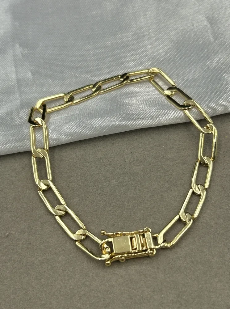 Pulseira Italiana - 5MM Banhado a ouro 18k - 1