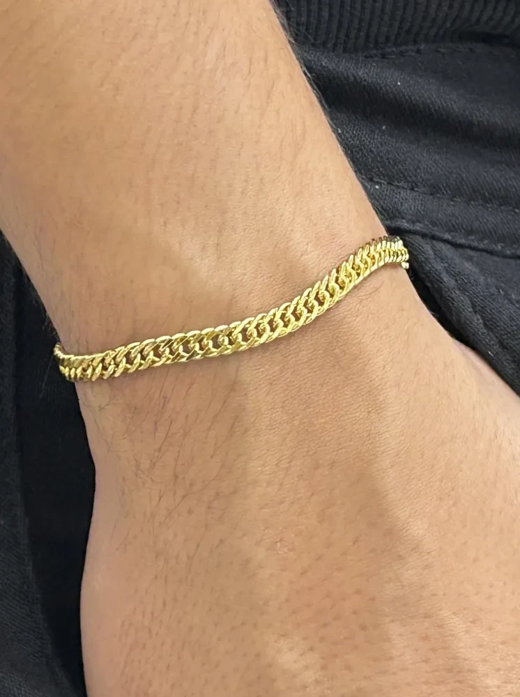 Pulseira Grumet - 4MM Banhado a ouro 18k - 2