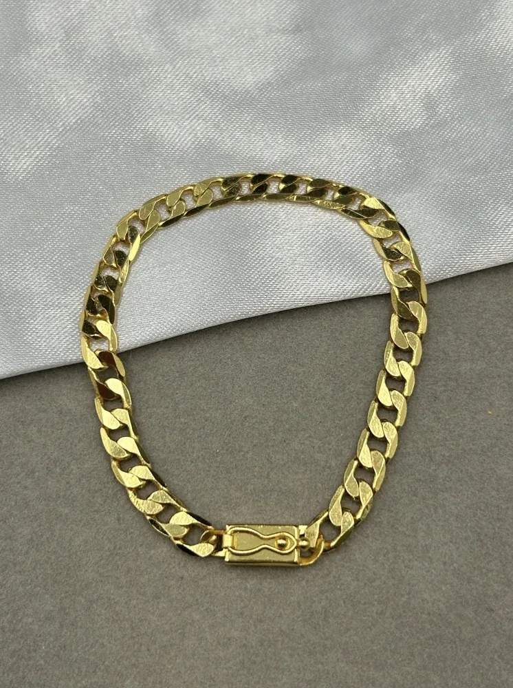 Pulseira Pitbull Laminada - 5MM Banhado a ouro 18k - 1