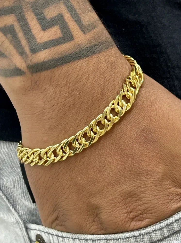 Pulseira Grumet - 10MM Banhado a ouro 18k - 2