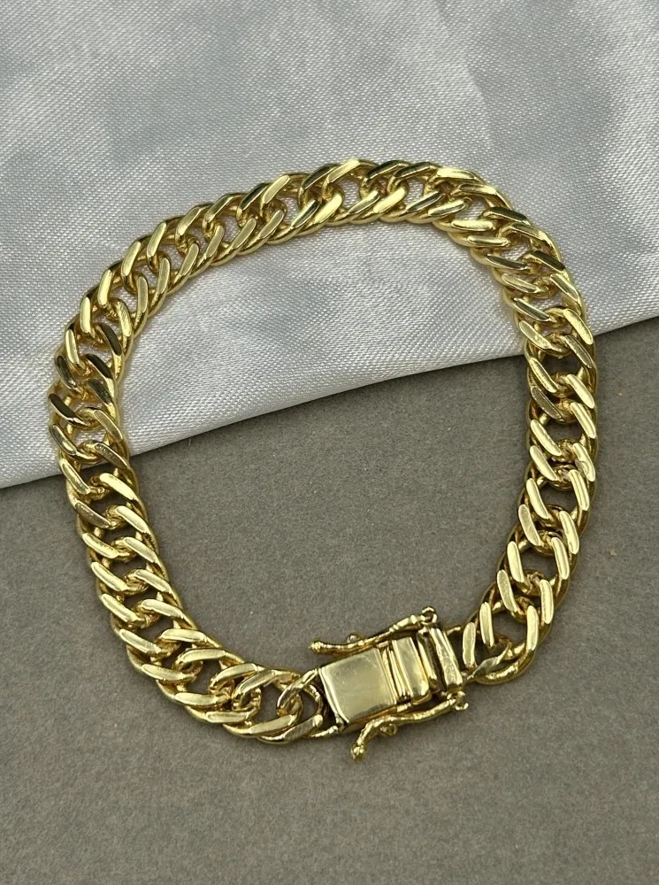 Pulseira Grumet - 10MM Banhado a ouro 18k - 1