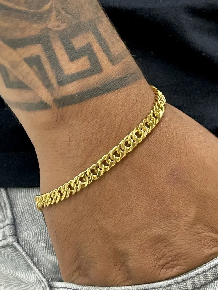 Pulseira Grumet - 5MM Banhado a ouro 18k - 2