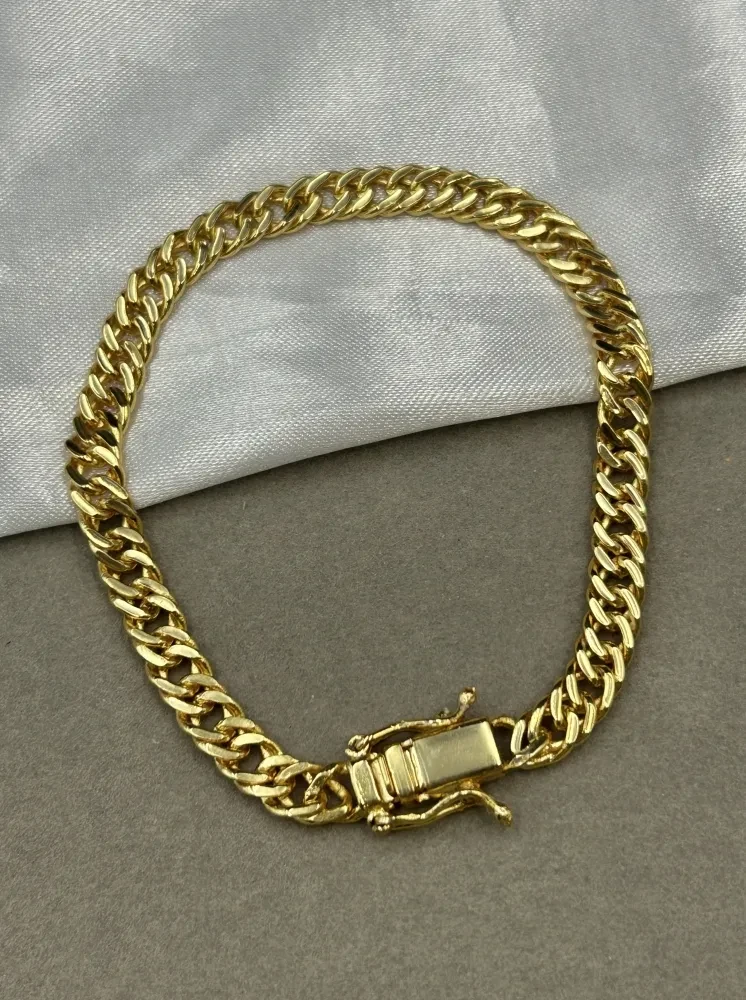 Pulseira Grumet - 5MM Banhado a ouro 18k - 1