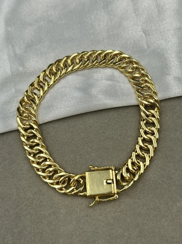 Pulseira Grumet - 10MM Banhado a ouro 18k - imagem 1