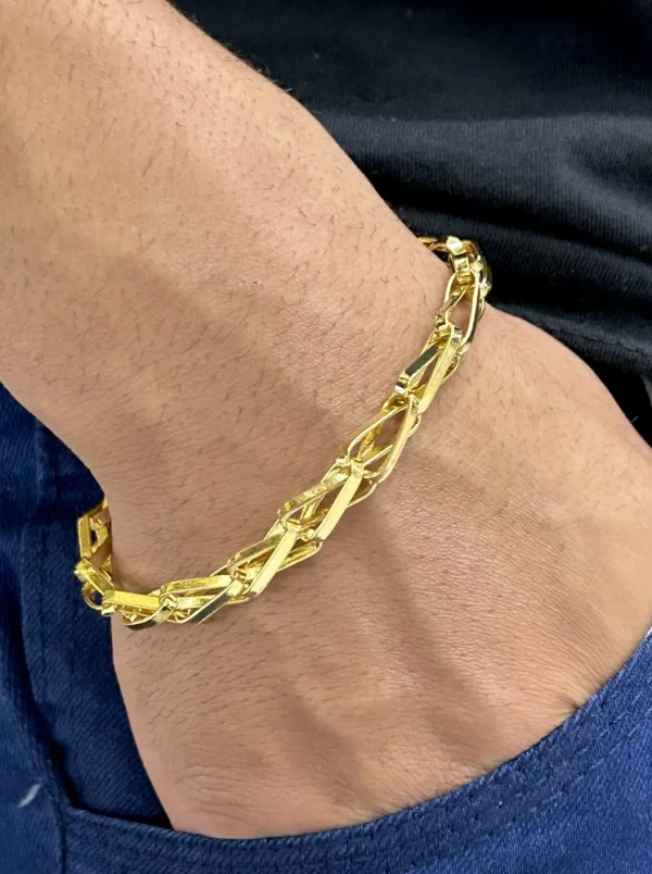 Pulseira Balão - 12MM Banhado a ouro 18k - imagem 2