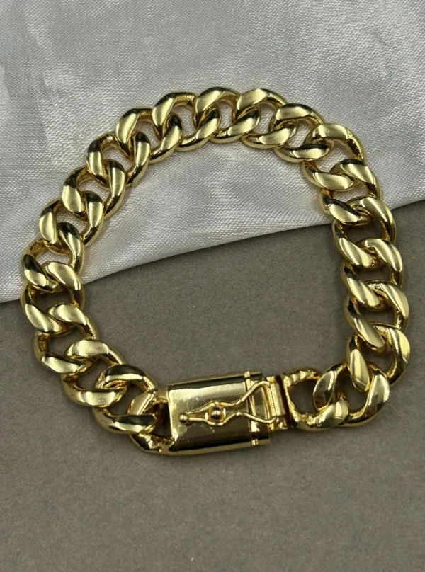 Pulseira Pitbull - 15MM Banhado a ouro 18k - imagem 1