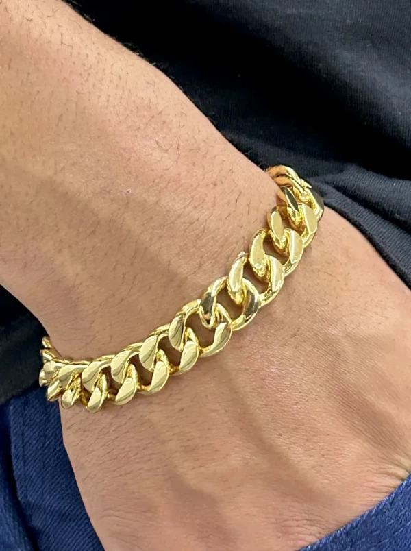 Pulseira Pitbull - 15MM Banhado a ouro 18k - imagem 2