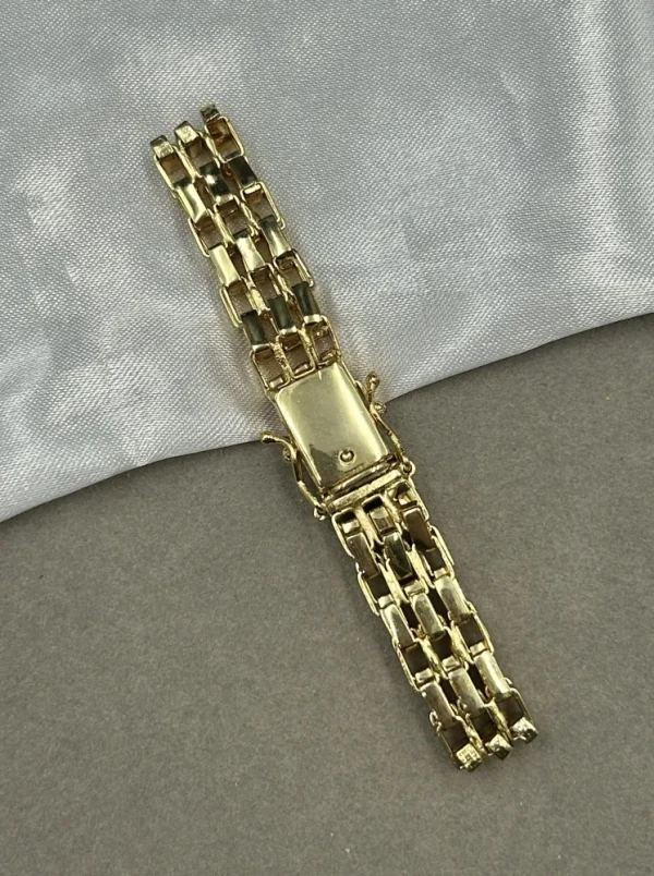 Pulseira Tijolinho Triplo - 20MM Banhado a ouro 18k - imagem 1