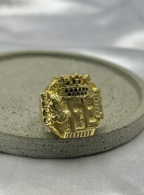 Anel Fé Banhado a ouro 18k Banhado a ouro 18k - imagem 1