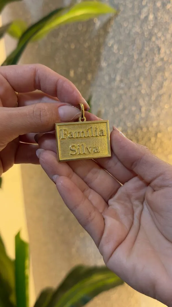 Pingente Personalizado Chapa com Escrita - imagem 3