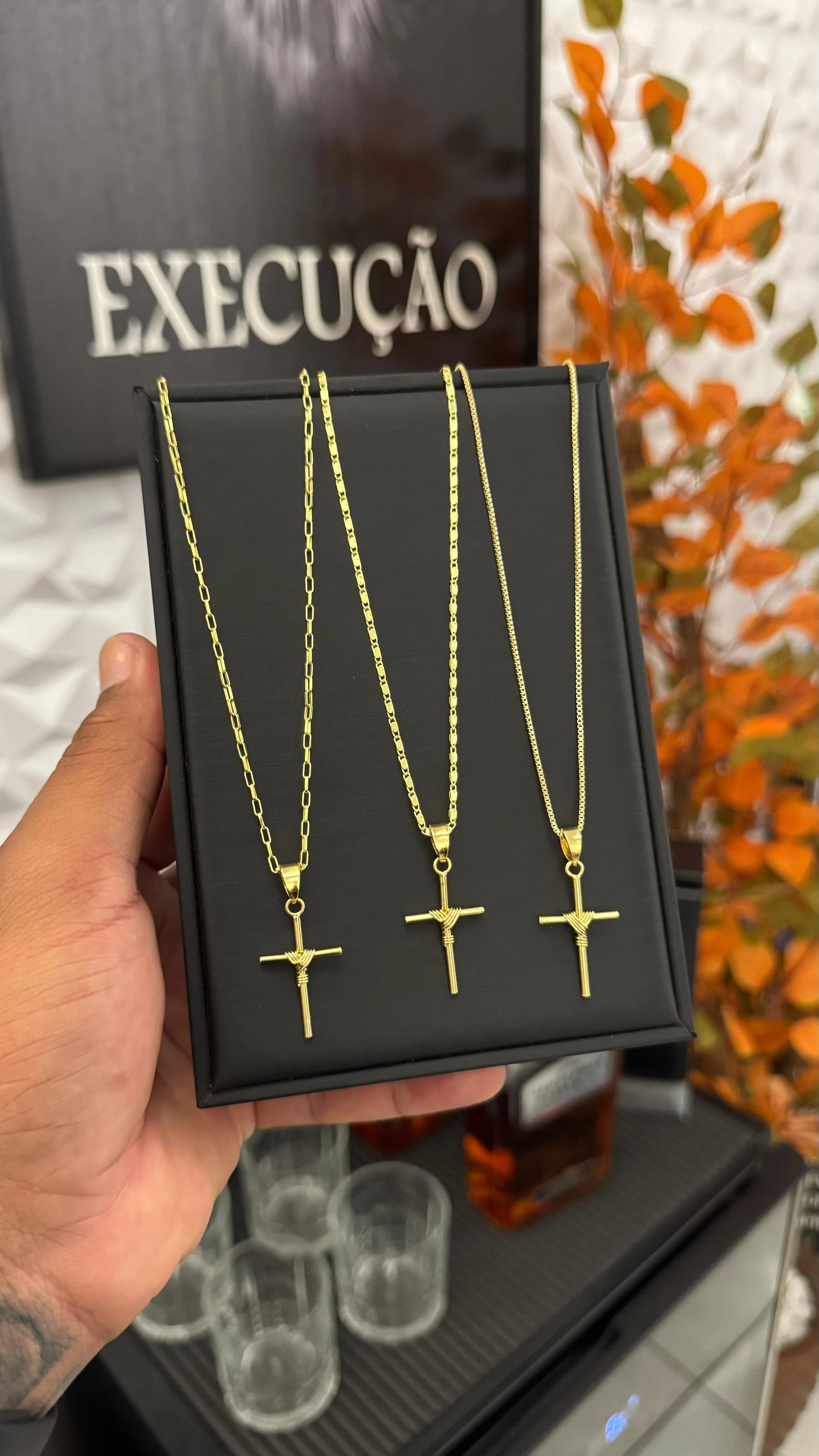 Kit Com 3 Fininhos Banhado a Ouro 18k - 1