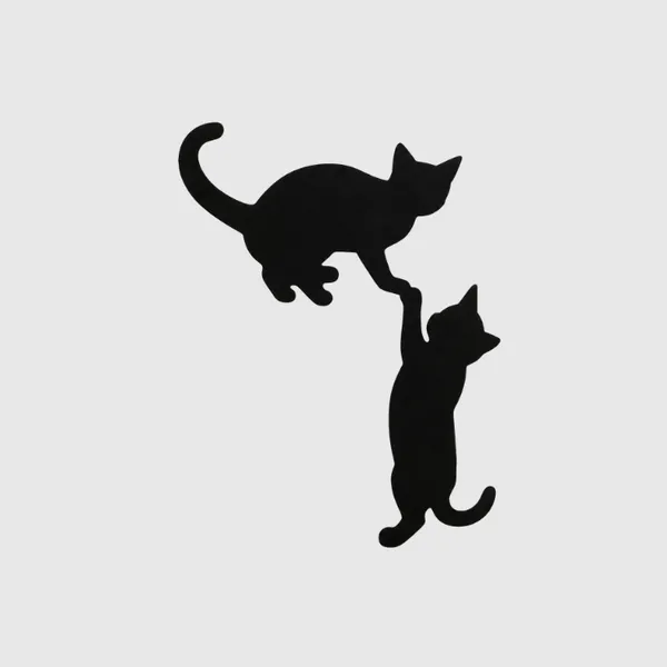 Gato decorativo de parede para interruptor de tomada