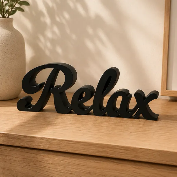 Letreiro Decorativo - Relax