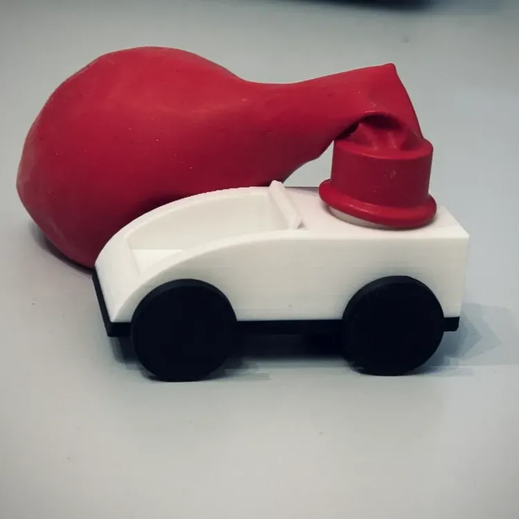 Carrinho movido a bexiga para crianças - 2