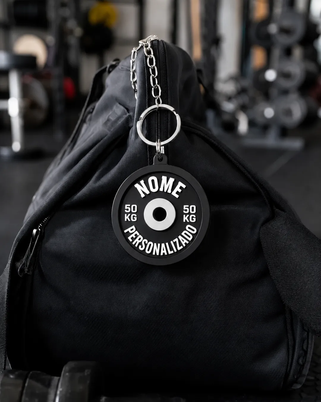 Kit 12 chaveiros anilha academia personalizado com nome - 3