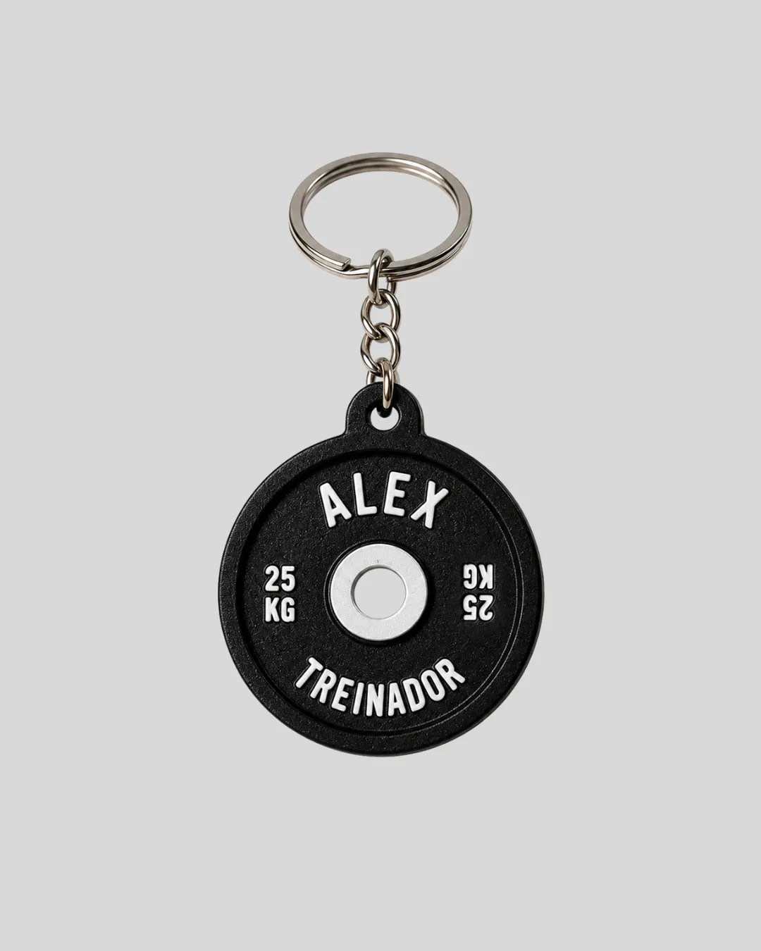 Kit 12 chaveiros anilha academia personalizado com nome - 1