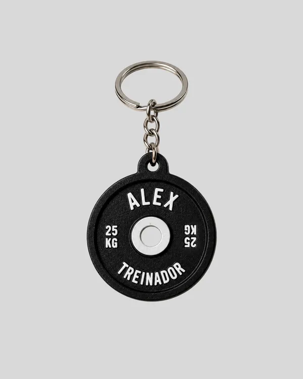 Kit 12 chaveiros anilha academia personalizado com nome