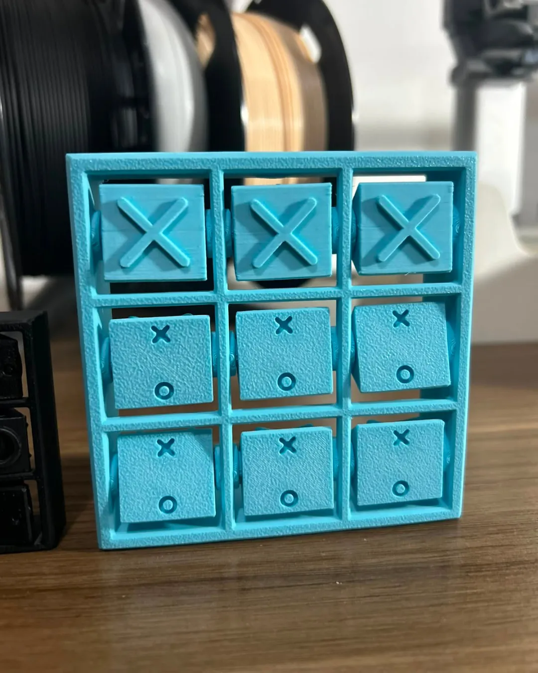 Mini jogo da velha de bolso 3D - 2