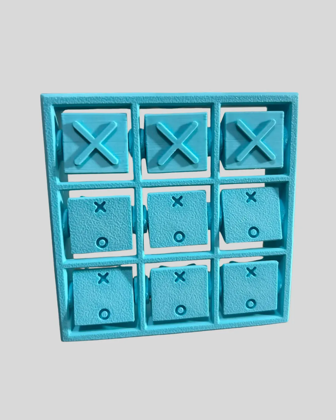 Mini jogo da velha de bolso 3D - 1