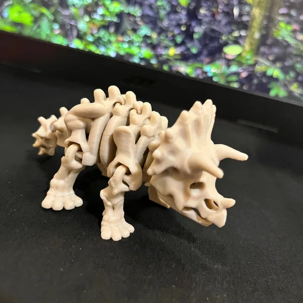 Triceratops - Dinossauro Esqueleto Flexível