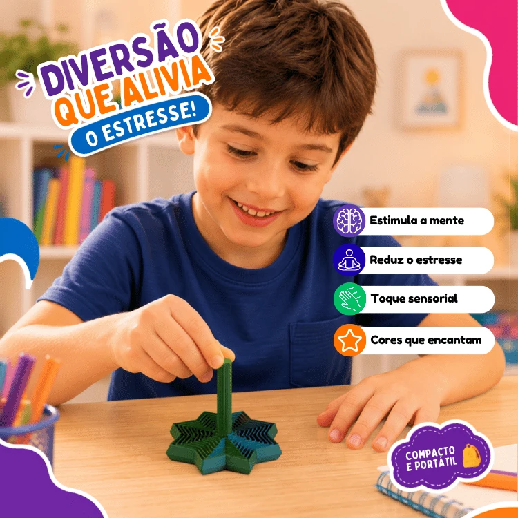 Estrela Sensorial Antiestresse - Fidget Ansiedade - 2