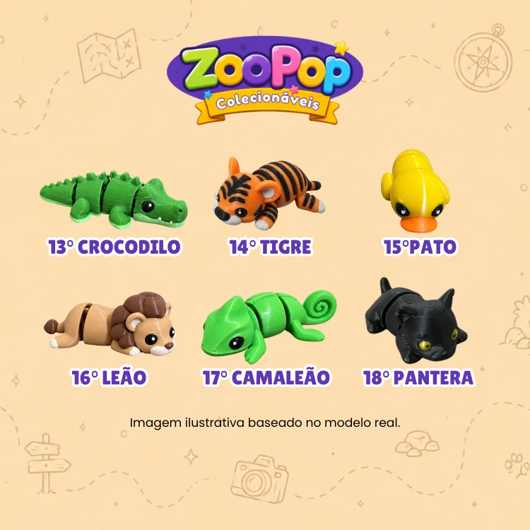 ZooPop - Kit com 06 unidades - Sortidas - 4