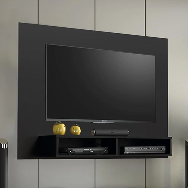 Painel Eros Para Tv De Até 49 Polegadas C/ Nicho E Duas Divisões - Alt.: 89cm Larg.: 120cm Prof.: 24cm. - 3