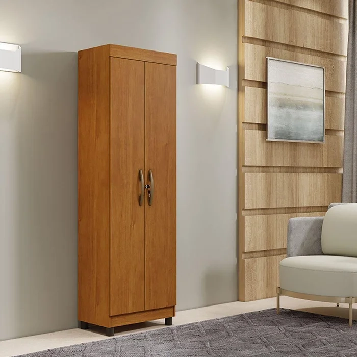 Armário Multiuso Roma Com 2 Portas C/ Chave E 4 Prateleiras - Alt.: 191cm Larg.: 60,4cm Prof.: 35cm. - 3
