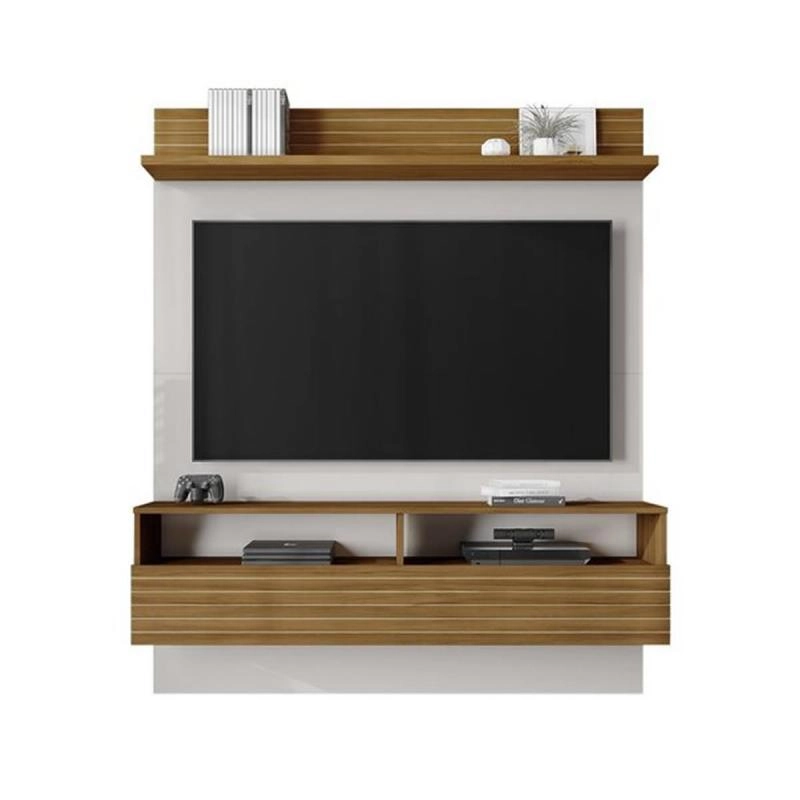Painel Nt 1165 P/ Tv De Até 55 Polegadas C/ Nicho De 1 Porta Báscula 4 Divisões 1 Prateleira superior - Alt.: 162cm Larg.: 136cm Prof.: 29cm. - 5