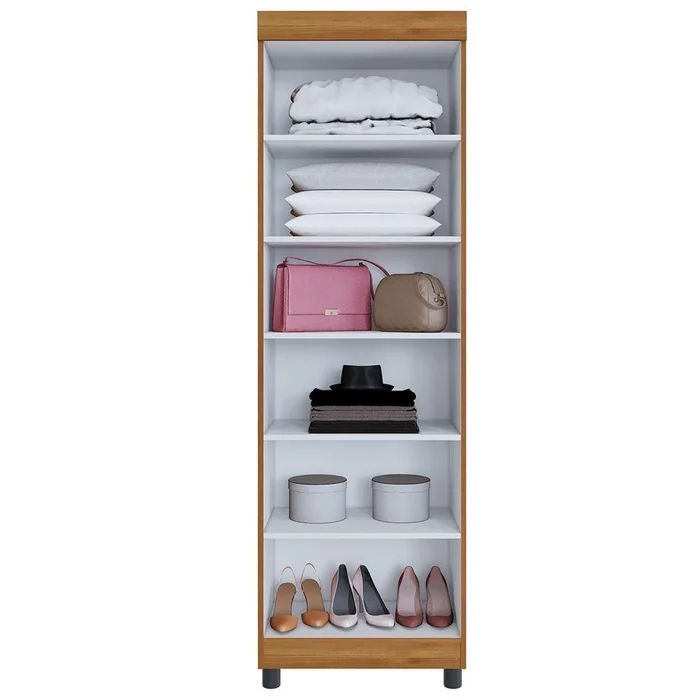 Armário Multiuso Roma Com 2 Portas C/ Chave E 4 Prateleiras - Alt.: 191cm Larg.: 60,4cm Prof.: 35cm. - 4