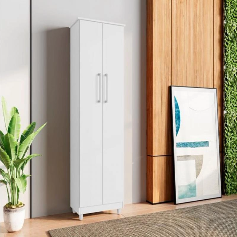 Multiuso Nina 2 Portas 3 Prateleiras C/ 4 Pés Pvc - Alt.: 143cm Larg.: 53cm Prof.: 32,5cm. - 7