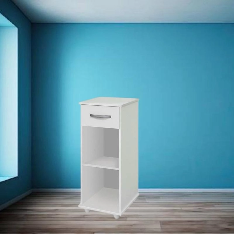 Armário Multiuso 300 1 Porta 1 Prateleira 1 Gaveta 4 Pés - Alt.: 86cm Larg.: 36cm Prof.: 36cm. - 2